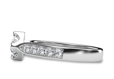 แหวนเพชรผู้หญิง รุ่น GR295 - มุมข้าง