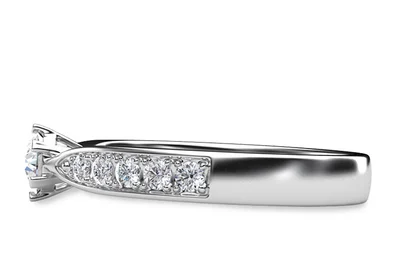 แหวนเพชรผู้หญิง รุ่น GR296 - มุมข้าง