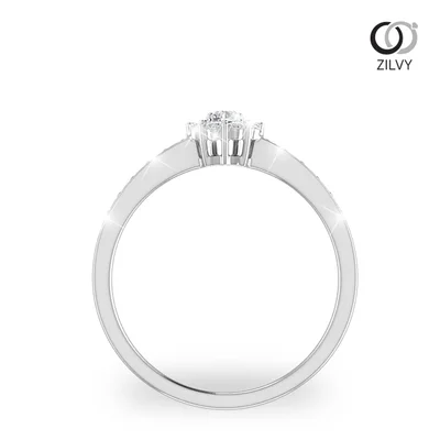 แหวนเพชรผู้หญิง รุ่น GR305 - มุมหน้า