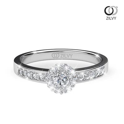 แหวนเพชรผู้หญิง รุ่น GR305 - มุมบน