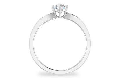 แหวนเพชรผู้หญิง รุ่น GR312 - มุมหน้า