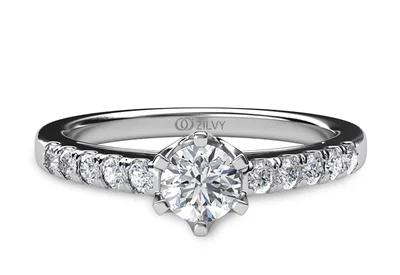 แหวนเพชรผู้หญิง รุ่น GR315 - มุมบน