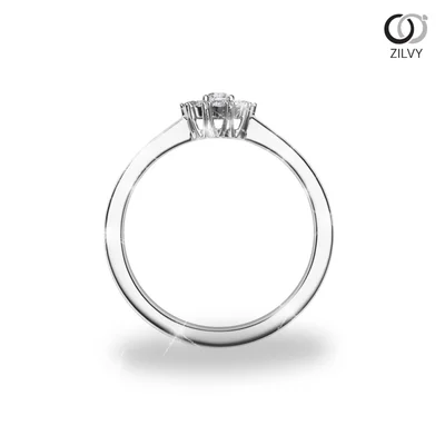 แหวนเพชรผู้หญิง รุ่น GR316 - มุมหน้า