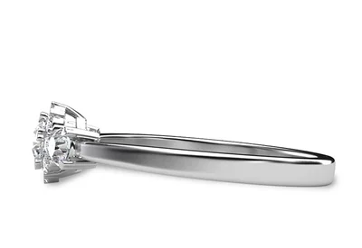 แหวนเพชรผู้หญิง รุ่น GR317 - มุมข้าง