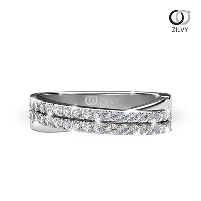 แหวนเพชรผู้หญิง รุ่น GR321 - มุมบน