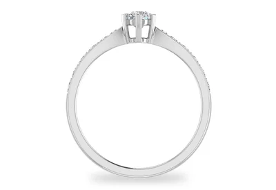 แหวนเพชรผู้หญิง รุ่น GR334 - มุมหน้า