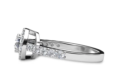 แหวนเพชรผู้หญิง รุ่น GR336 - มุมข้าง