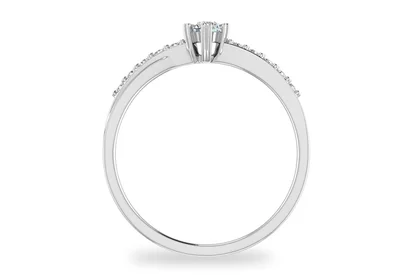 แหวนเพชรผู้หญิง รุ่น GR341 - มุมหน้า