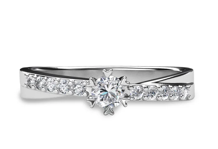 Women's Diamond Ring GR341 - top view