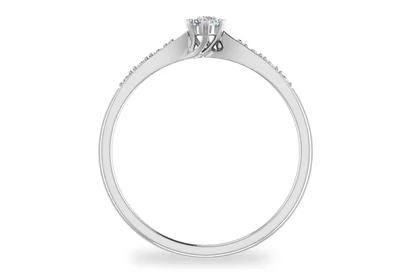 แหวนเพชรผู้หญิง รุ่น GR342 - มุมหน้า