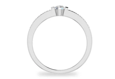 แหวนเพชรผู้หญิง รุ่น GR345 - มุมหน้า