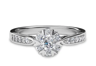 แหวนเพชรผู้หญิง รุ่น GR348 - มุมบน