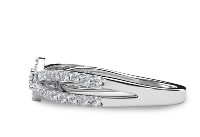 แหวนเพชรผู้หญิง รุ่น GR353 - มุมข้าง