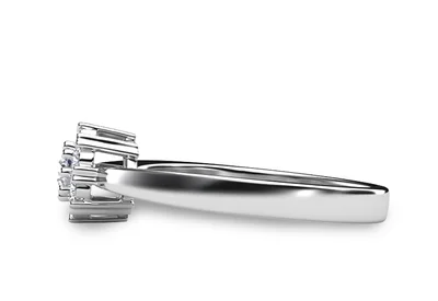 แหวนเพชรผู้หญิง รุ่น GR354 - มุมข้าง