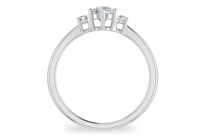 แหวนเพชรผู้หญิง รุ่น GR358 - มุมหน้า