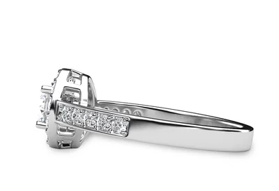 แหวนเพชรผู้หญิง รุ่น GR362 - มุมข้าง