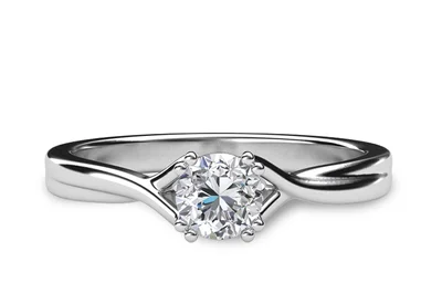 แหวนเพชรผู้หญิง รุ่น GR364 - มุมบน