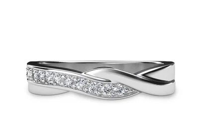 แหวนเพชรผู้หญิง รุ่น GR365 - มุมบน