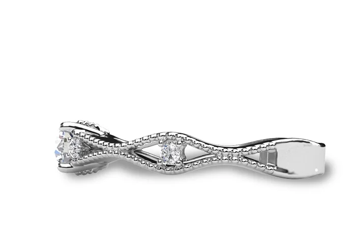 Women's Diamond Ring GR370 - side view
