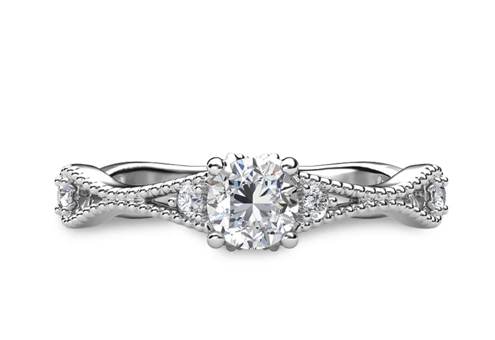 Women's Diamond Ring GR370 - top view