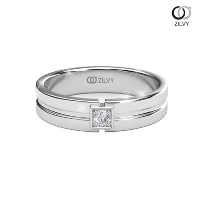 แหวนเพชรผู้หญิง รุ่น GR374 - มุมบน