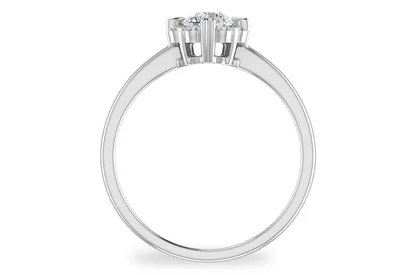 แหวนเพชรผู้หญิง รุ่น GR376 - มุมหน้า