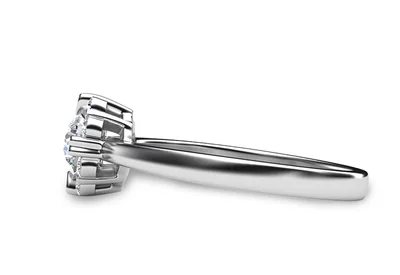 แหวนเพชรผู้หญิง รุ่น GR376 - มุมข้าง