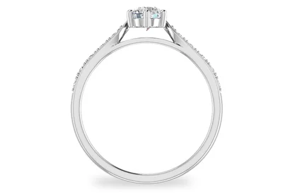 แหวนเพชรผู้หญิง รุ่น GR378 - มุมหน้า