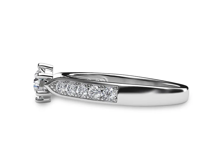 Women's Diamond Ring GR378 - side view