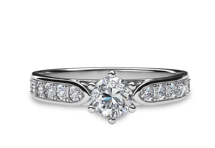 Women's Diamond Ring GR378 - top view