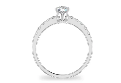 แหวนเพชรผู้หญิง รุ่น GR380 - มุมหน้า