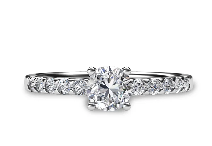 Women's Diamond Ring GR380 - top view