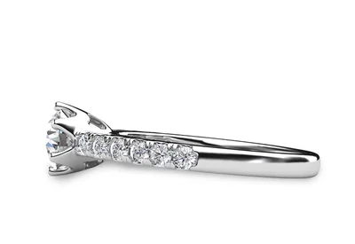 แหวนเพชรผู้หญิง รุ่น GR381 - มุมข้าง