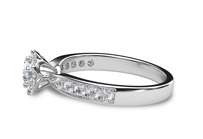 Women's Diamond Ring GR384 - side view
