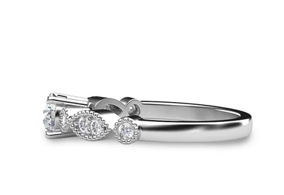 แหวนเพชรผู้หญิง รุ่น GR388 - มุมข้าง