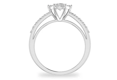 แหวนเพชรผู้หญิง รุ่น GR390 - มุมหน้า