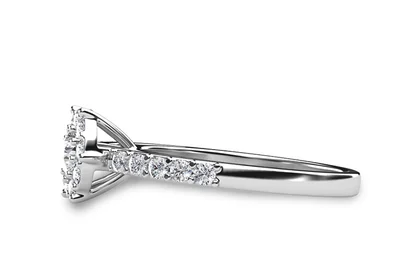 แหวนเพชรผู้หญิง รุ่น GR390 - มุมข้าง