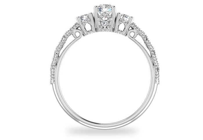 Women's Diamond Ring GR393 - front view