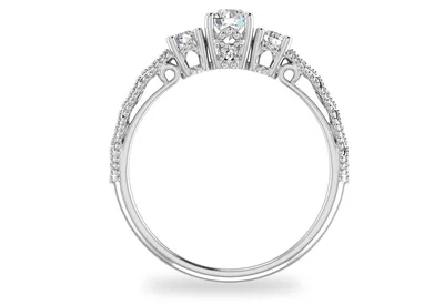 แหวนเพชรผู้หญิง รุ่น GR393 - มุมหน้า