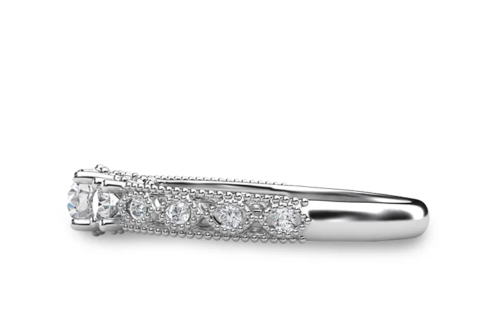 Women's Diamond Ring GR393 - side view
