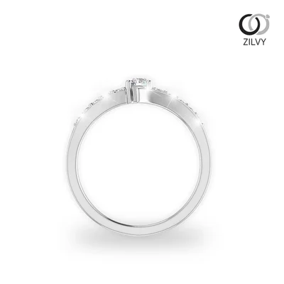 แหวนเพชรผู้หญิง รุ่น GR399 - มุมหน้า