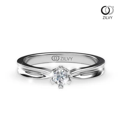 แหวนเพชรผู้หญิง รุ่น GR400 - มุมบน