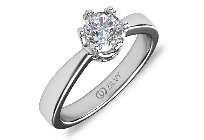 แหวนเพชร Pearl Solitaire