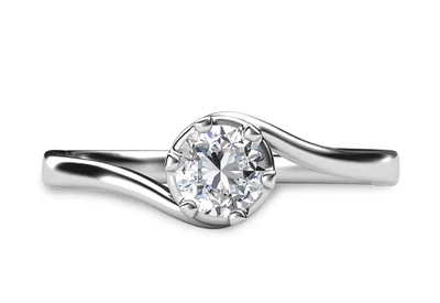 แหวนเพชรผู้หญิง รุ่น GR402 - มุมบน