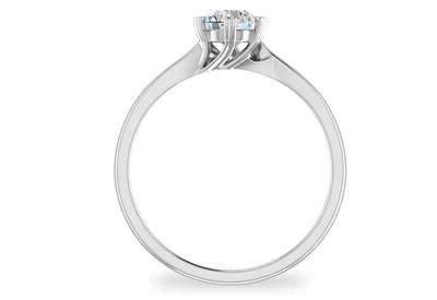 แหวนเพชรผู้หญิง รุ่น GR404 - มุมหน้า