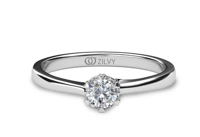 แหวนเพชรผู้หญิง รุ่น GR405 - มุมบน