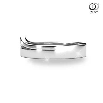 แหวนเพชรผู้หญิง รุ่น GR408 - มุมข้าง