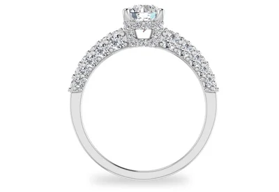 แหวนเพชรผู้หญิง รุ่น GR409 - มุมหน้า