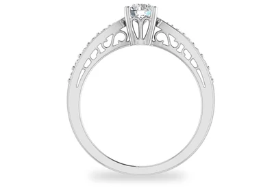 แหวนเพชรผู้หญิง รุ่น GR412 - มุมหน้า