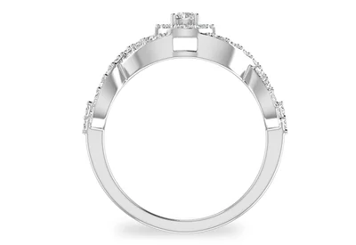 แหวนเพชรผู้หญิง รุ่น GR413 - มุมหน้า